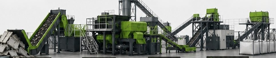 Industrial composite recycling line